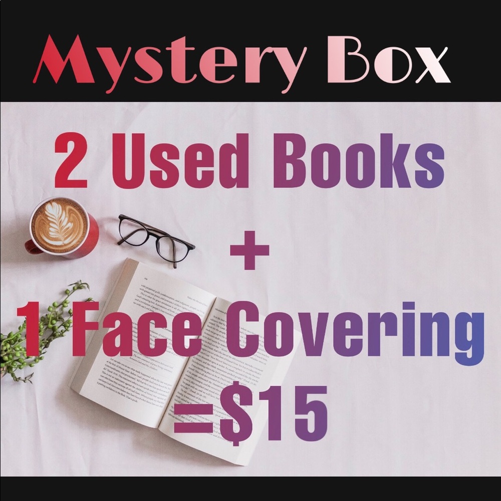 Mystery Box Includes:2 Books + 1 New Face Covering